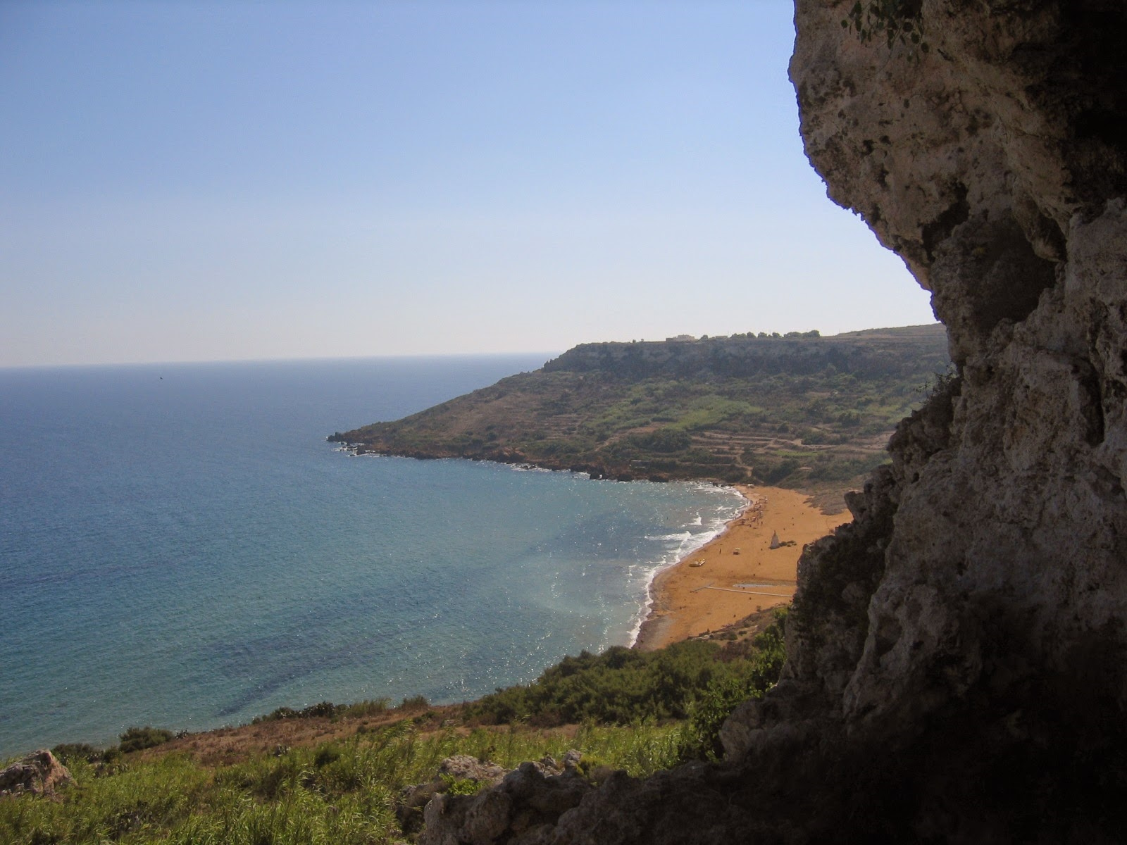 Ramla Bay from Calyso Cave