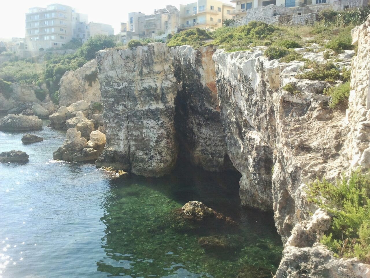 The clear waters of Malta